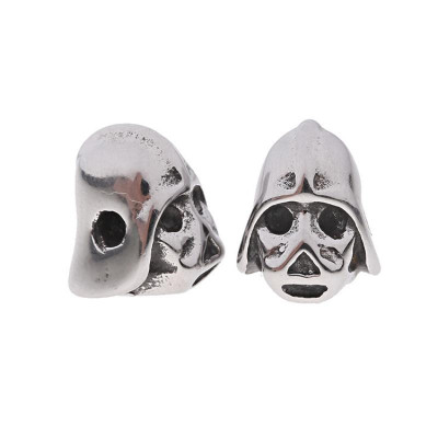 Bead helmet with surgical steel skull