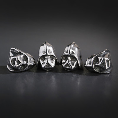 Bead helmet with surgical steel skull