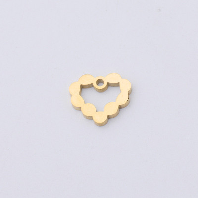 Heart pendant surgical steel three variants