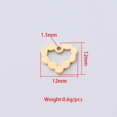 Heart pendant surgical steel three variants