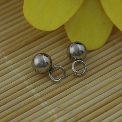 Pendant ball 5 x 8mm from surgical steel