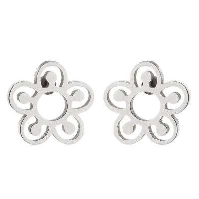 Surgical steel flower earrings