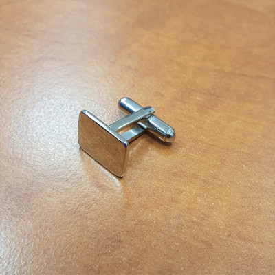 Polished surgical steel cufflinks