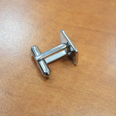 Polished surgical steel cufflinks