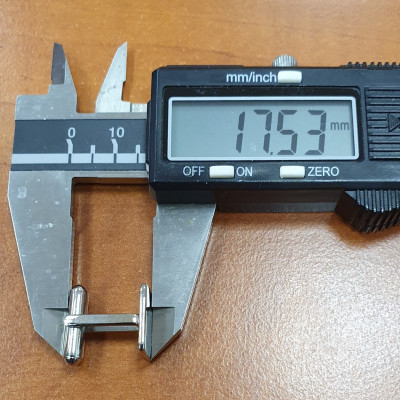 Manžetové knoflíčky z leštěné chirurgické oceli