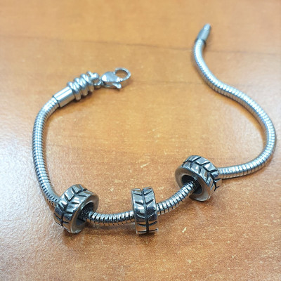 Bead intermediate ring surgical steel