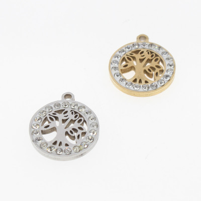 Surgical steel life tree pendant