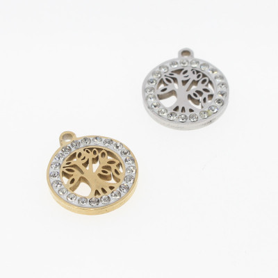 Surgical steel life tree pendant