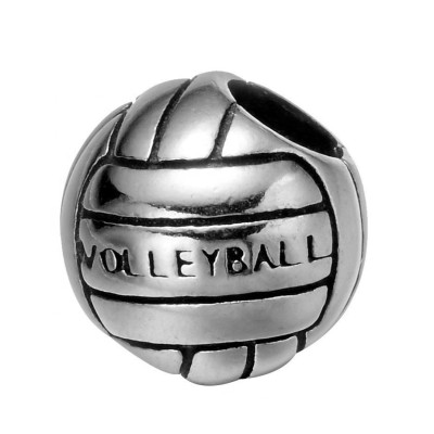 Korálek s nápisem Volleyball z chirurgické oceli