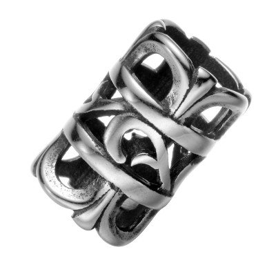 Large perforated surgical steel tube