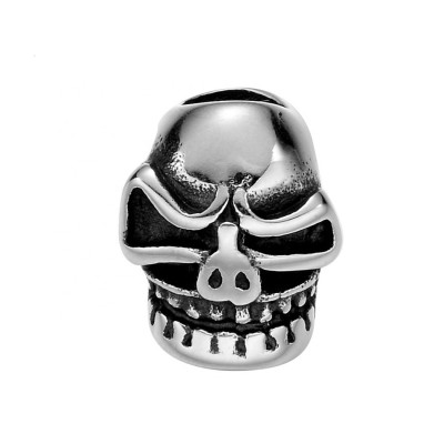 Bead skull made of surgical steel