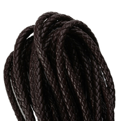PU cord braided braided 6mm choice of color variants