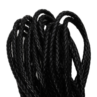 PU cord braided braided 6mm choice of color variants