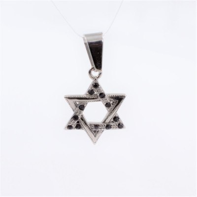 Pendant five-pointed star surgical steel