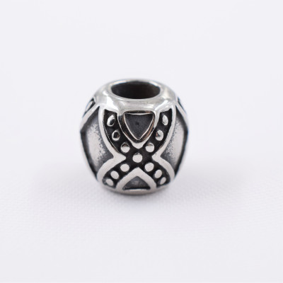 Surgical steel large bead