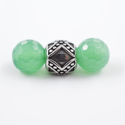 Surgical steel large bead