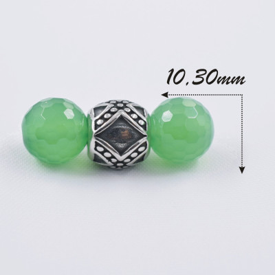 Surgical steel large bead