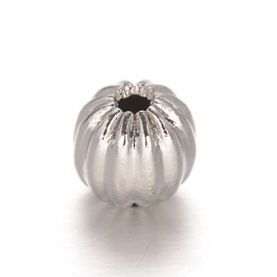 Knurled bead 5mm surgical steel