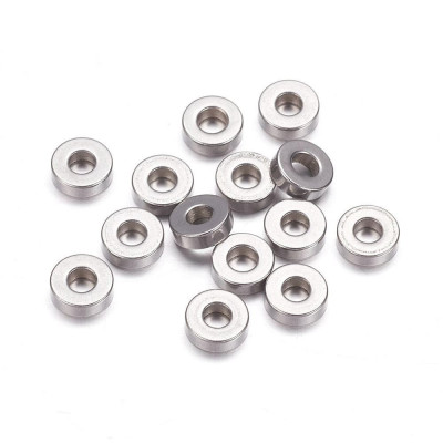 Bead intermediate ring 5x 2mm surgical steel