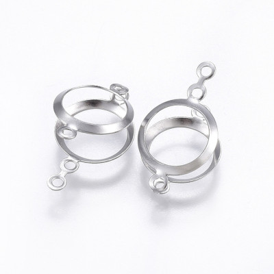 Round hoop for cabochons and stones surgical steel 304