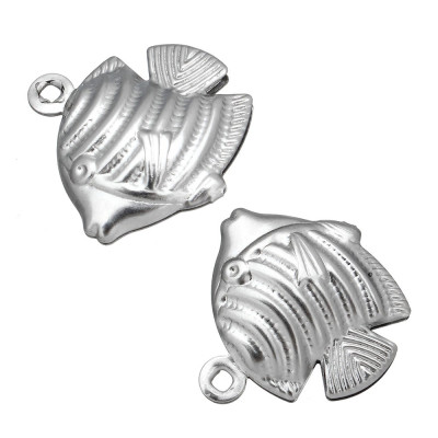 Surgical steel goldfish pendant