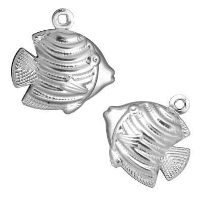 Surgical steel goldfish pendant