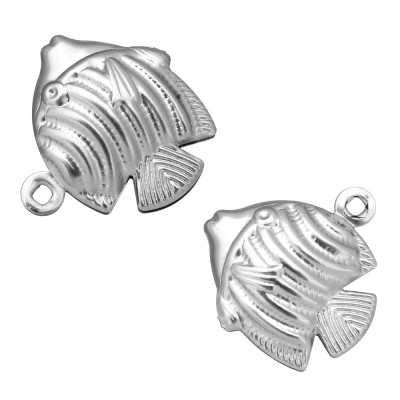 Surgical steel goldfish pendant