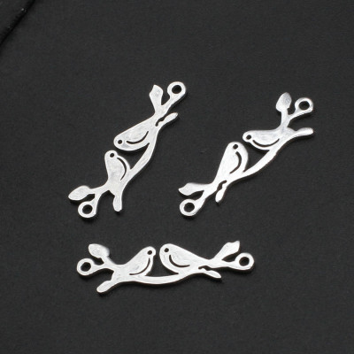 Konektor ptáčci sedící na větvičce chirurgická ocel