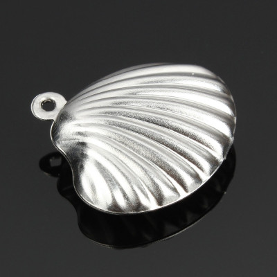 Surgical steel shell pendant