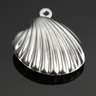 Surgical steel shell pendant