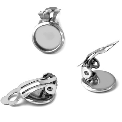 Clip with bowl selection of 5 sizes of surgical steel bowl