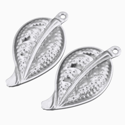 Dutý přívěsek lístek z chirurgické oceli