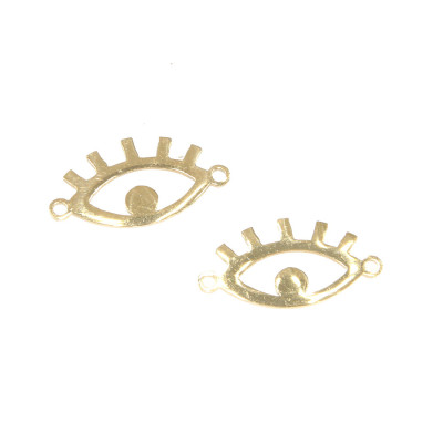 Eye connector two color combination surgical steel