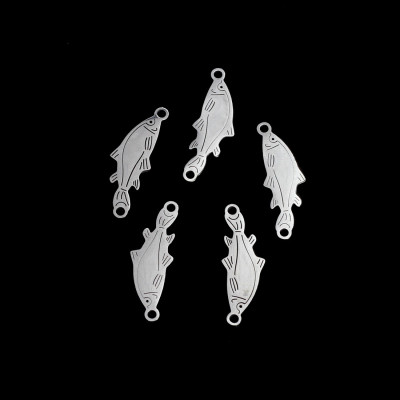 Fish connector two color variants of surgical steel