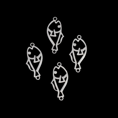 Connector fish two color vents surgical steel