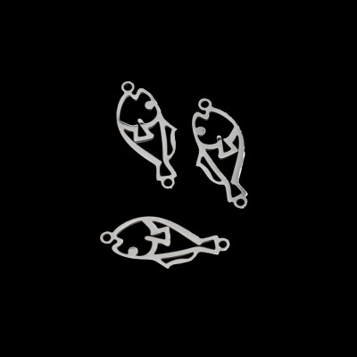 Konektor rybka dvě barevné vrianty chirurgická ocel