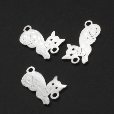 Connector lying cat two color vents surgical steel