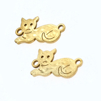 Connector lying cat two color vents surgical steel