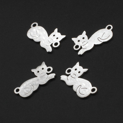 Connector lying cat two color vents surgical steel