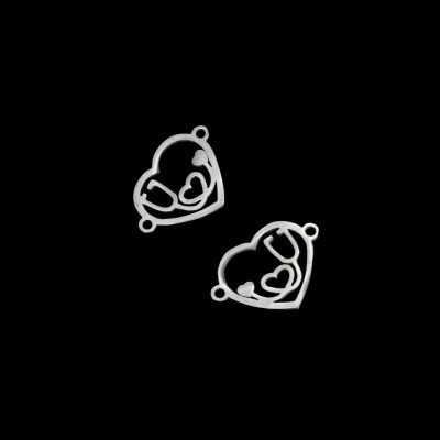 Connector with stethoscope two color variants surgical steel