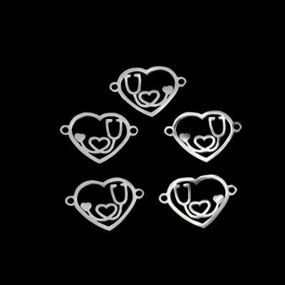 Connector with stethoscope two color variants surgical steel