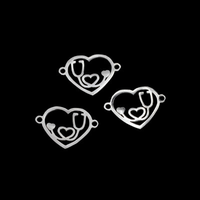 Konektor se stetoskopem dvě barevné varianty chirurgická ocel