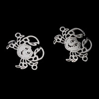 Crab connector two color variants of surgical steel