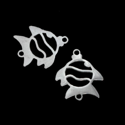 Connector fish two color variants surgical steel