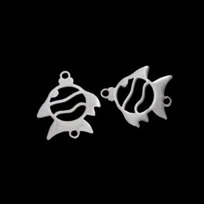 Connector fish two color variants surgical steel