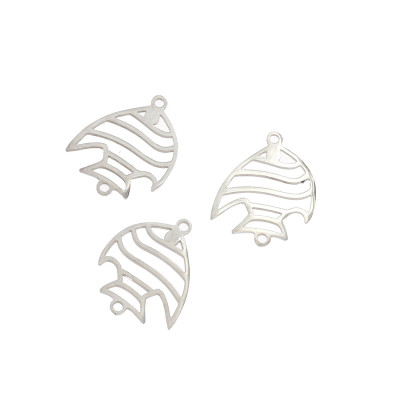 Connector aquarium fish two stripes two color variants surgical steel