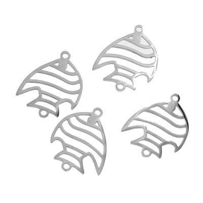 Connector aquarium fish two stripes two color variants surgical steel