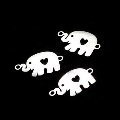 Elephant connector two color variants of surgical steel