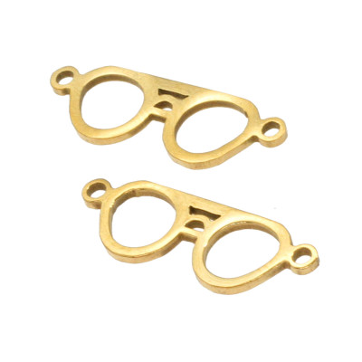 Connector glasses two color variants of surgical steel
