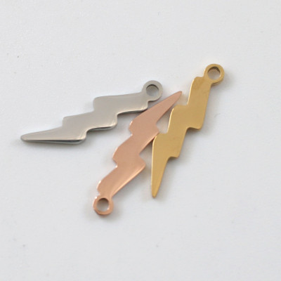 Lightning connector three color variants of surgical steel